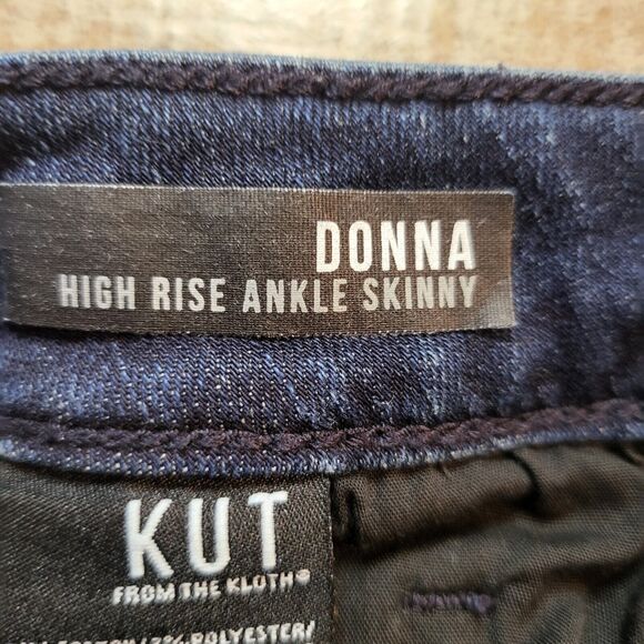 Kut From The Kloth Donna Womens Size 0 High Rise Ankle Skinny Jeans - Picture 6 of 12